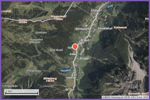 Karte: 3D-Bogenparcours Brandnertal (Brand & Bürserberg)