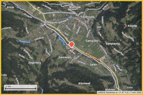 Karte: Aktivpark Montafon