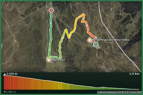 Karte: Alpwanderung Nova