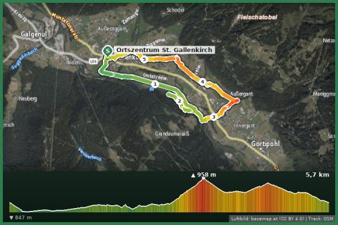 Karte: Au- und Wiesenweg