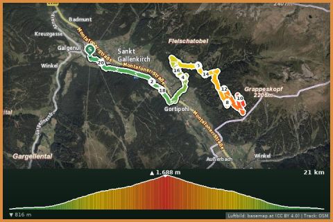 Karte: Bike & Hike Grappeskopf