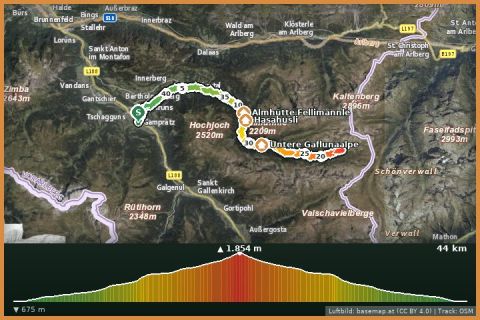 Karte: Bike & Hike Langsee