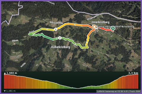 Karte: Bodastall-Schleife