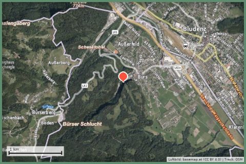 Karte: Brandnertal & Bürserschlucht