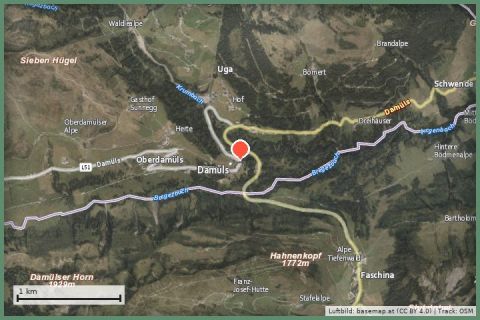 Karte: Damüls – schneereichstes Dorf & Sommerwandern