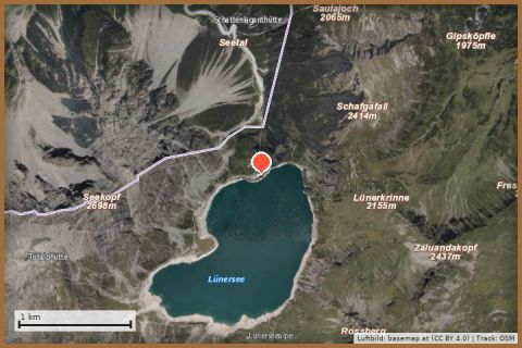 Karte: Douglass-Hütte auf 1.979 m