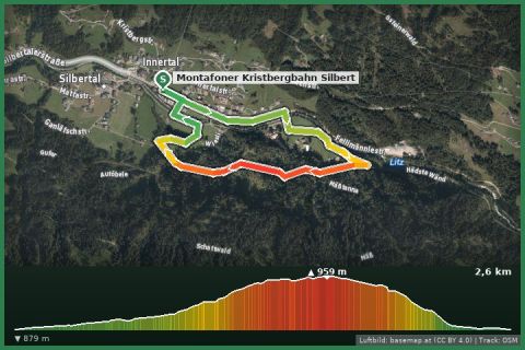 Karte: Gaglaweg Silbertal
