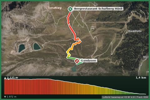 Karte: Gargellner Schafberg Weg "Johann"