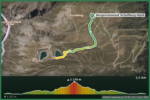 Karte: Gargellner Schafberg Weg "Paul"