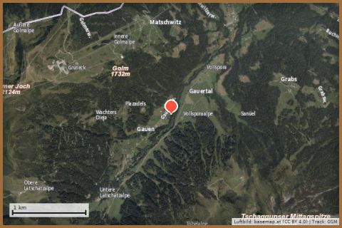 Karte: Gauertalhaus auf 1.250 m