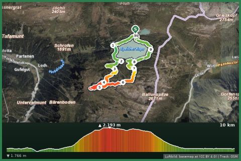 Karte: Gipfelerlebnis Breitspitze (2.203 m)