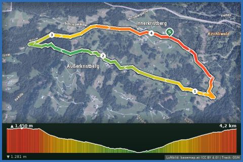 Karte: Große Kristberg Runde