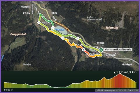 Karte: Harzawald Trail Partenen