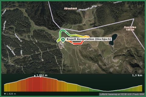 Karte: Kapell-Rundweg am Hochjoch
