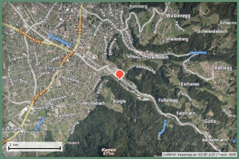Karte: Karren Dornbirn – Seilbahn & Panoramarestaurant