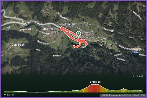 Karte: Kindertrail (Montafon Arlberg Marathon Silbertal)