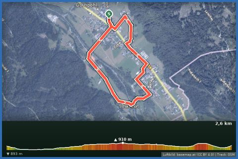 Karte: Kleine Gortipohl Runde über Mällaweg