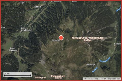 Karte: Klettergarten Lindauer Hütte