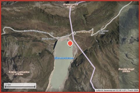 Karte: Klettergarten Silvretta-Bielerhöhe