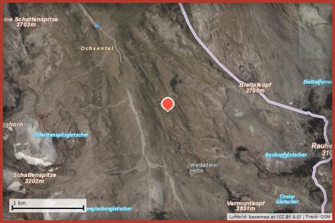 Karte: Klettergarten Wiesbadener Hütte