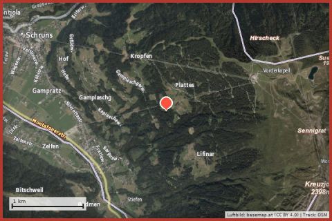 Karte: Klettergarten Wormser Hütte
