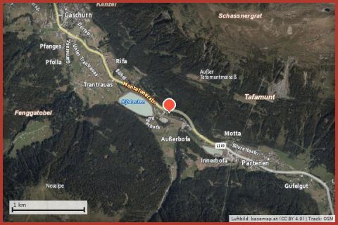 Karte: Klettersteig Rifa