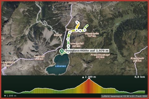Karte: Klettersteig Saulakopf