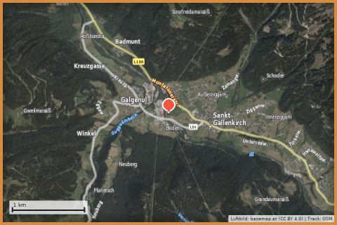 Karte: Klostertaler Umwelthütte Tour