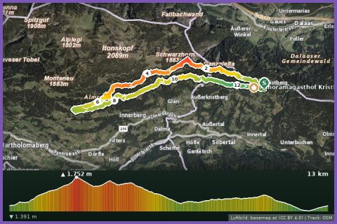 Karte: Kristberger Seen-Runde