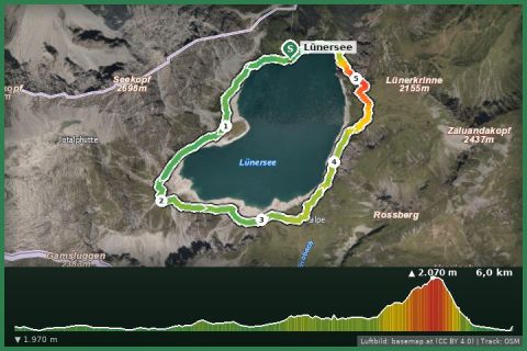 Karte: Lünersee Rundweg