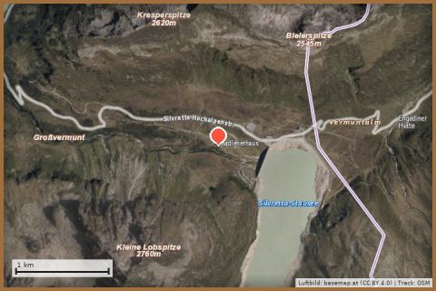 Karte: Madlenerhaus auf 1.986 m