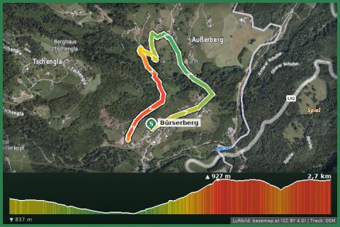 Karte: Masura-Rundweg (Bürserberg)
