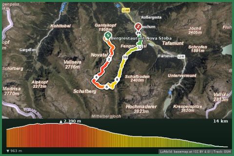 Karte: Matschuner Höhenweg