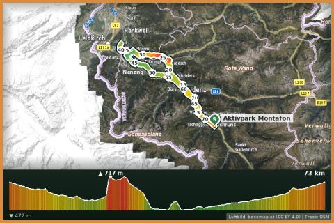 Karte: Montafon – Walgau Runde