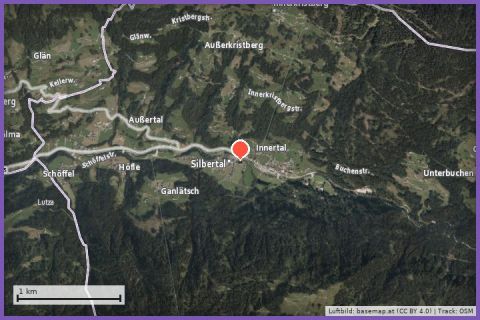 Karte: Montafoner Bergbaumuseum Silbertal