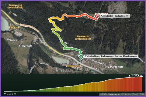Karte: Montafoner Berglauf - Wettkampf