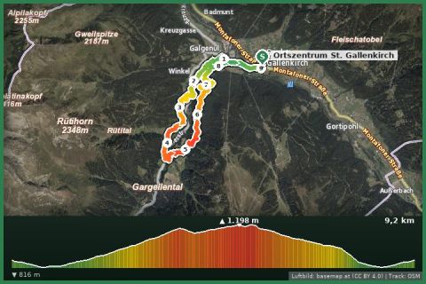 Karte: Montafoner Steinschafweg