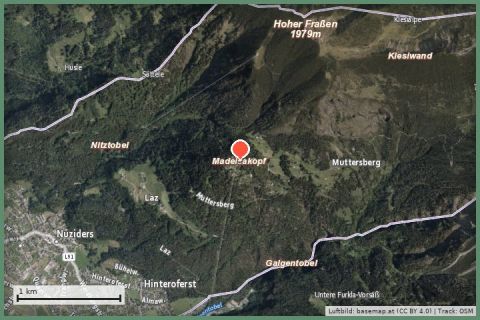 Karte: Muttersberg & Alpengasthof (Bludenz)