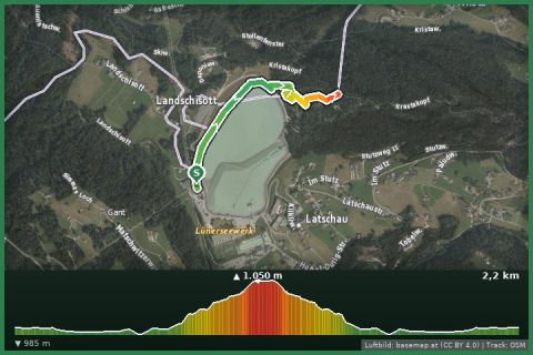 Karte: Naturerlebnispfad Kristakopf Latschau