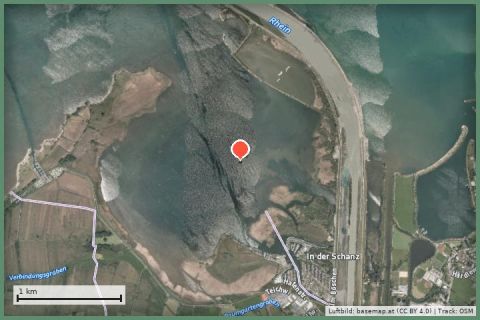 Karte: Naturschutzgebiet Rheindelta