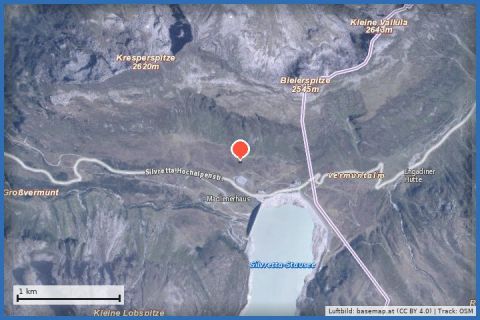Karte: Nr. 3: Silvretta-Höhenloipe, klein