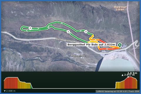 Karte: Nr. 5: Silvretta-Höhenloipe, groß