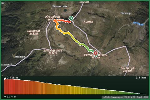 Karte: Panoramaweg Zamang