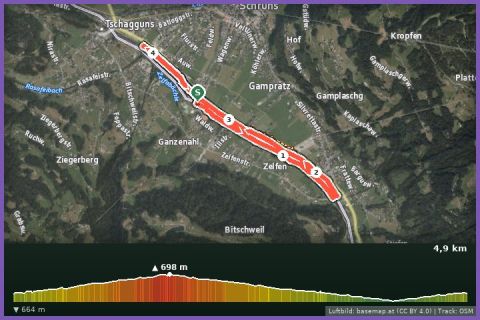 Karte: Promenadenlauf