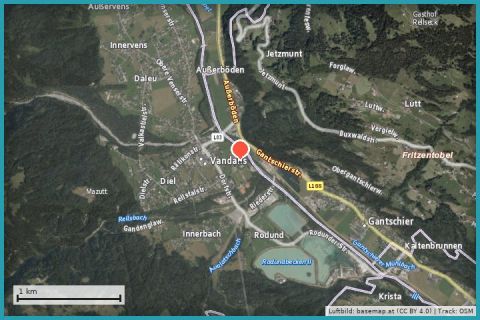 Karte: Rätikonbad Vandans
