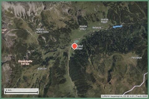 Karte: Rellstal & Alpengasthof Rellstal (autofrei)