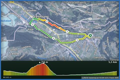 Karte: Rundgang über das Kloster Gauenstein