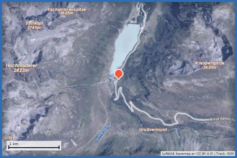 Karte: Saarbrücker Hütte (2.538m)