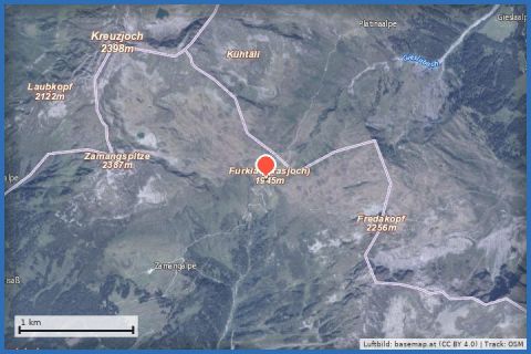 Karte: Schneeschuhwanderweg Freda