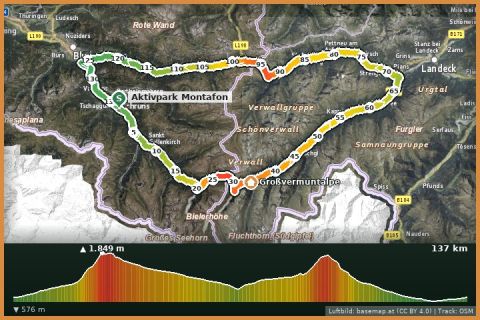 Karte: Silvretta-Arlberg-Runde